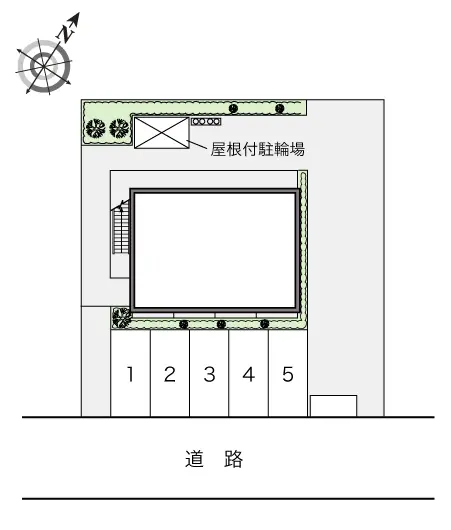 ★手数料０円★高槻市南平台　月極駐車場（LP）